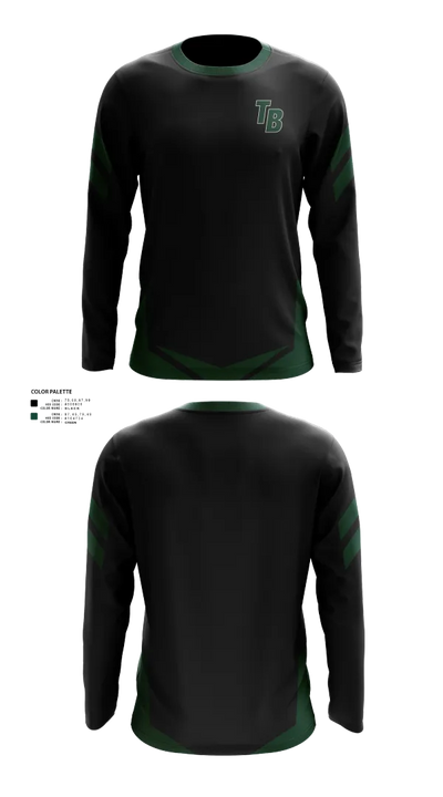 Twelve Bridges Rhinos 96167977 Long Sleeve Performance Shirt 50