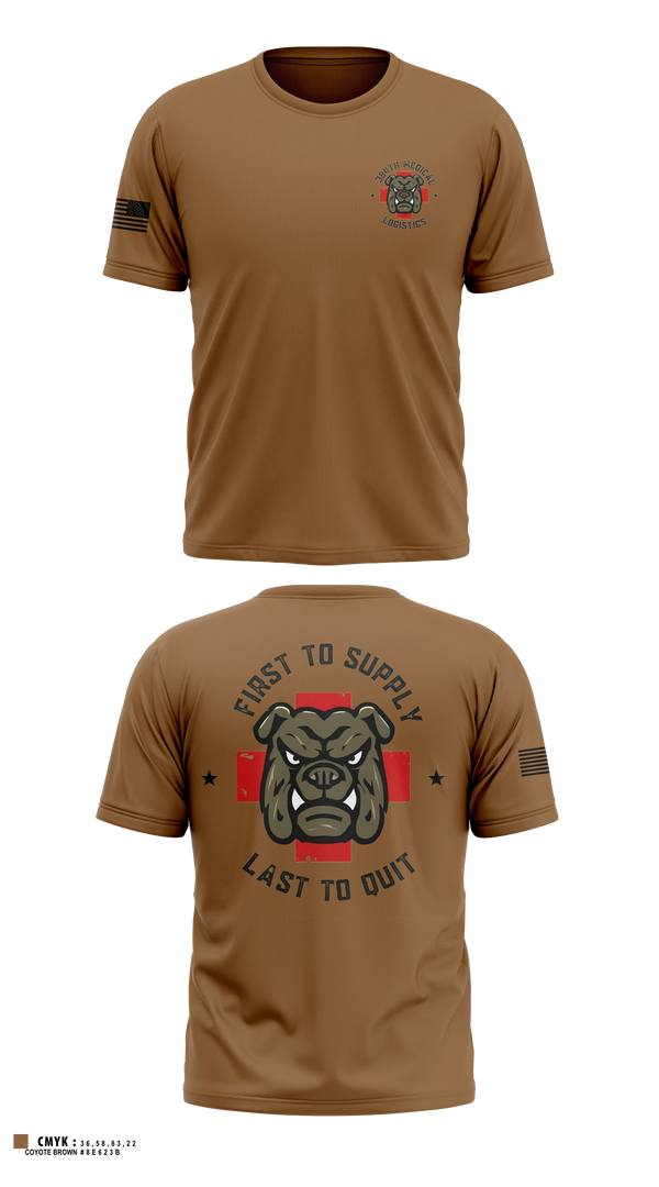 Old School Cotton Feel Shirt, 384th Medical Logistics Company, Army, Teamtime, Team time, sublimation, custom sports apparel, team uniforms, spirit wear, spiritwear, sports uniforms, custom shirts, team store, custom team store, fundraiser sports, apparel fundraiser