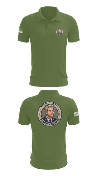 Short Sleeve Performance Polo, U.S Army memes, , Teamtime, Team time, sublimation, custom sports apparel, team uniforms, spirit wear, spiritwear, sports uniforms, custom shirts, team store, custom team store, fundraiser sports, apparel fundraiser