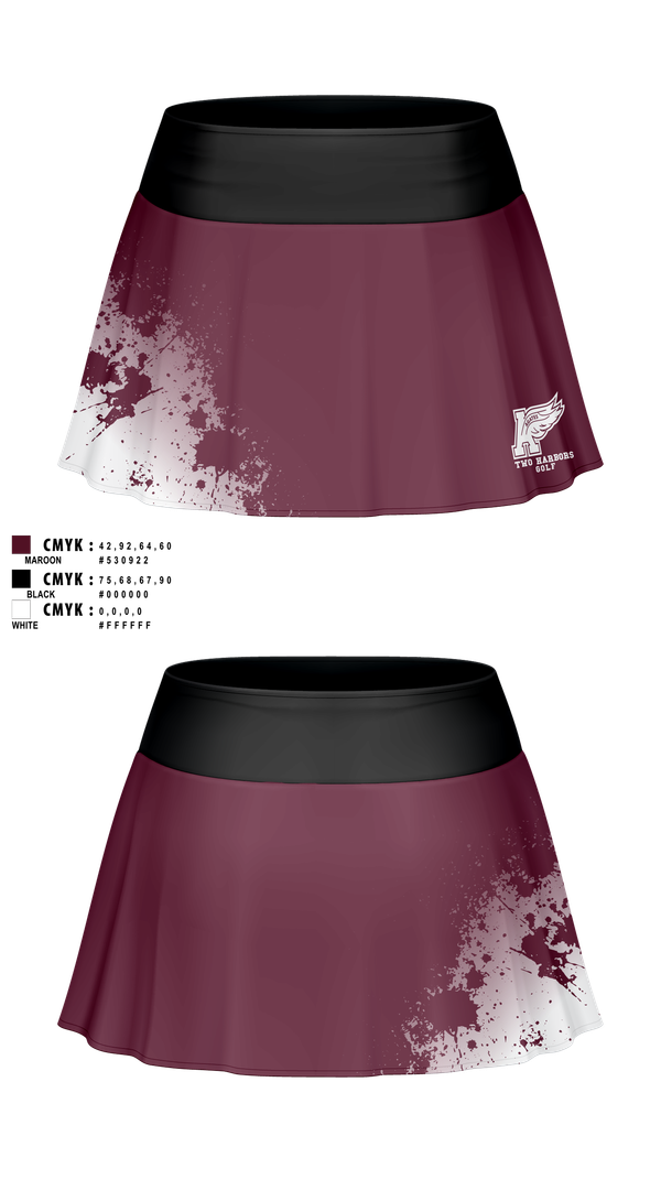 Skort, Two Harbors High School Golf, Golf, Teamtime, Team time, sublimation, custom sports apparel, team uniforms, spirit wear, spiritwear, sports uniforms, custom shirts, team store, custom team store, fundraiser sports, apparel fundraiser