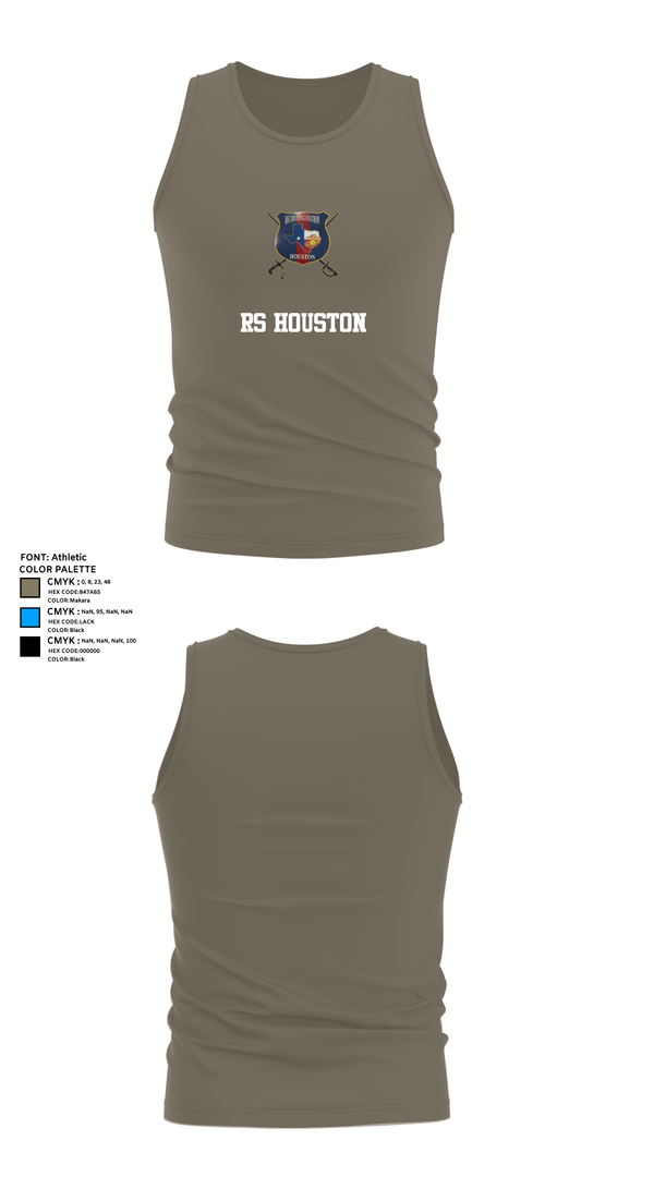 Tank Top, RS HOUSTON, Marines, Teamtime, Team time, sublimation, custom sports apparel, team uniforms, spirit wear, spiritwear, sports uniforms, custom shirts, team store, custom team store, fundraiser sports, apparel fundraiser