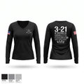 Crusher Women's Long Sleeve V-neck Shirt - 1