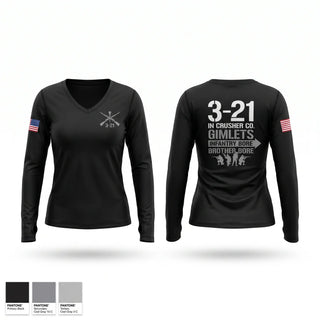 Womens Long Sleeve Vneck Shirt, Crusher, Army, Teamtime, Team time, sublimation, custom sports apparel, team uniforms, spirit wear, spiritwear, sports uniforms, custom shirts, team store, custom team store, fundraiser sports, apparel fundraiser