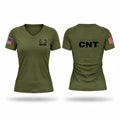 CNT Women's Short Sleeve V-neck Shirt - 1