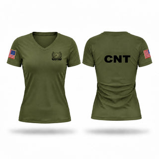 Womens Short Sleeve Vneck Shirt, CNT, Police, Teamtime, Team time, sublimation, custom sports apparel, team uniforms, spirit wear, spiritwear, sports uniforms, custom shirts, team store, custom team store, fundraiser sports, apparel fundraiser
