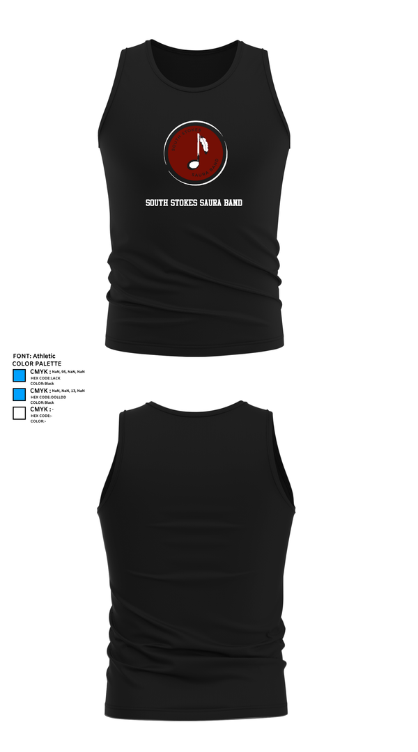 Tank Top, South Stokes Saura Band, Spirit Store, Teamtime, Team time, sublimation, custom sports apparel, team uniforms, spirit wear, spiritwear, sports uniforms, custom shirts, team store, custom team store, fundraiser sports, apparel fundraiser
