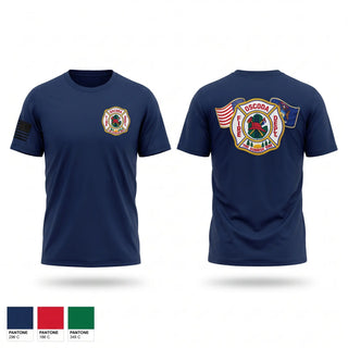 Old School Cotton Feel Shirt, Oscoda Fire Dept, Fire Department, Teamtime, Team time, sublimation, custom sports apparel, team uniforms, spirit wear, spiritwear, sports uniforms, custom shirts, team store, custom team store, fundraiser sports, apparel fundraiser