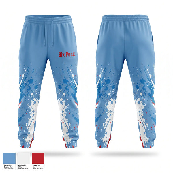 Sweatpants, Six Pack, Men's Lacrosse, Teamtime, Team time, sublimation, custom sports apparel, team uniforms, spirit wear, spiritwear, sports uniforms, custom shirts, team store, custom team store, fundraiser sports, apparel fundraiser