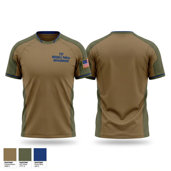 Short Sleeve Performance Shirt, 727 Military Police Detachment, National Guard, Teamtime, Team time, sublimation, custom sports apparel, team uniforms, spirit wear, spiritwear, sports uniforms, custom shirts, team store, custom team store, fundraiser sports, apparel fundraiser