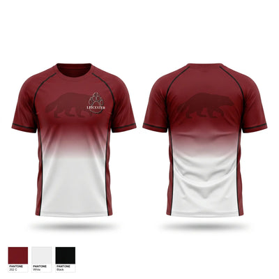 Leicester High School Basketball 1950445 Soft Poly Tee Cotton Like Feel - 1
