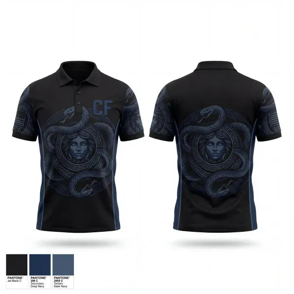 Short Sleeve Performance Polo, CF, Navy, Teamtime, Team time, sublimation, custom sports apparel, team uniforms, spirit wear, spiritwear, sports uniforms, custom shirts, team store, custom team store, fundraiser sports, apparel fundraiser