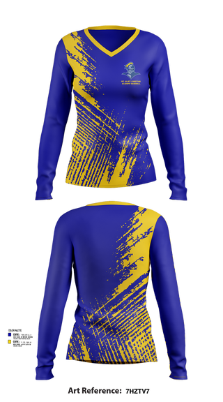 Womens Long Sleeve Vneck Shirt, Mt Juliet Christian Academy Baseball, Baseball, Teamtime, Team time, sublimation, custom sports apparel, team uniforms, spirit wear, spiritwear, sports uniforms, custom shirts, team store, custom team store, fundraiser sports, apparel fundraiser