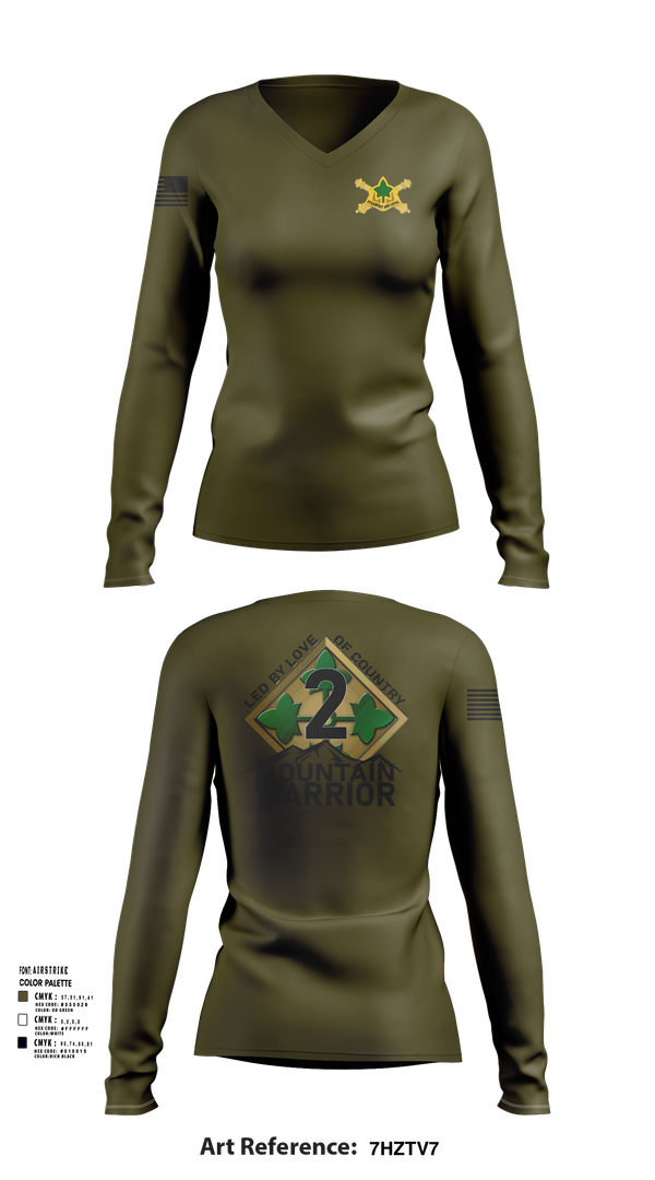 Womens Long Sleeve Vneck Shirt, 2SBCT, , Teamtime, Team time, sublimation, custom sports apparel, team uniforms, spirit wear, spiritwear, sports uniforms, custom shirts, team store, custom team store, fundraiser sports, apparel fundraiser