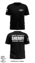 Hays County Sheriff Drone Team  Old School Cotton Feel Shirt - 2