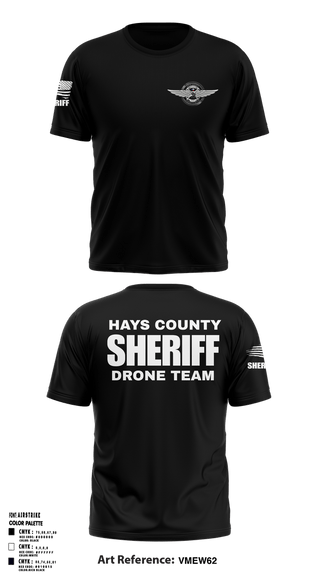 Short Sleeve Performance Shirt, Hays County Sheriff Drone Team, Police, Teamtime, Team time, sublimation, custom sports apparel, team uniforms, spirit wear, spiritwear, sports uniforms, custom shirts, team store, custom team store, fundraiser sports, apparel fundraiser