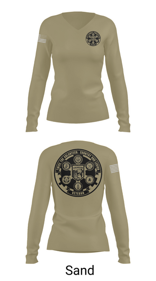 Womens Long Sleeve Vneck Shirt, 501st Legion, Army, Teamtime, Team time, sublimation, custom sports apparel, team uniforms, spirit wear, spiritwear, sports uniforms, custom shirts, team store, custom team store, fundraiser sports, apparel fundraiser