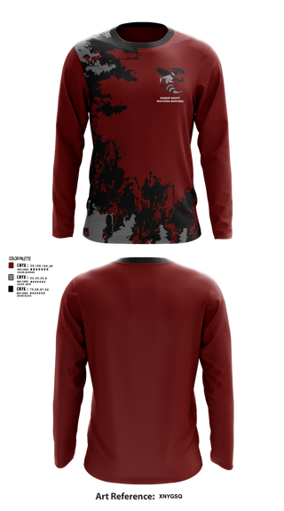 Long Sleeve Performance Shirt, Fairmont Heights High School Basketball, Men's Basketball, Teamtime, Team time, sublimation, custom sports apparel, team uniforms, spirit wear, spiritwear, sports uniforms, custom shirts, team store, custom team store, fundraiser sports, apparel fundraiser