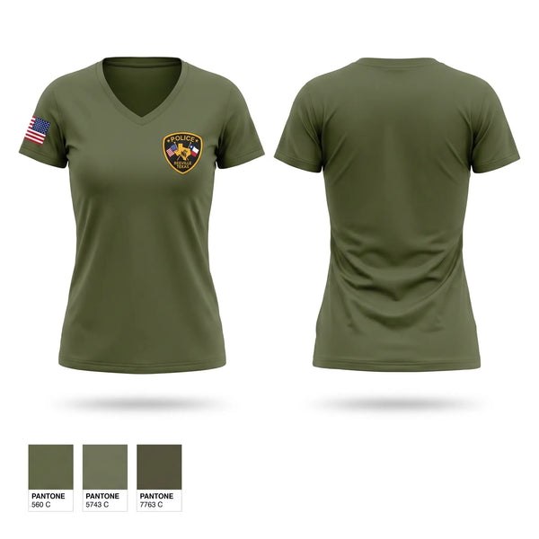 Beeville Police Department Women's Short Sleeve V-neck Shirt - 1