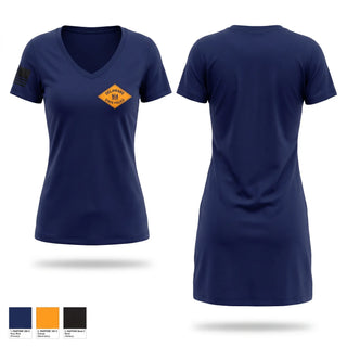 Womens Short Sleeve Vneck Shirt, Delaware State Police, Police, Teamtime, Team time, sublimation, custom sports apparel, team uniforms, spirit wear, spiritwear, sports uniforms, custom shirts, team store, custom team store, fundraiser sports, apparel fundraiser