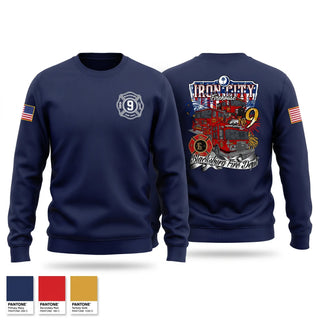 Crew Neck Sweatshirt, Blacksburg Fire, Fire Department, Teamtime, Team time, sublimation, custom sports apparel, team uniforms, spirit wear, spiritwear, sports uniforms, custom shirts, team store, custom team store, fundraiser sports, apparel fundraiser