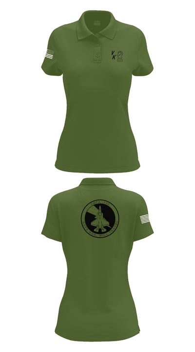 VMFA-121 16831306 Women's Short Sleeve Performance Polo  - 55