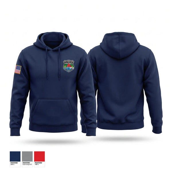 Hoodie, Town of Clinton Police, Police, Teamtime, Team time, sublimation, custom sports apparel, team uniforms, spirit wear, spiritwear, sports uniforms, custom shirts, team store, custom team store, fundraiser sports, apparel fundraiser