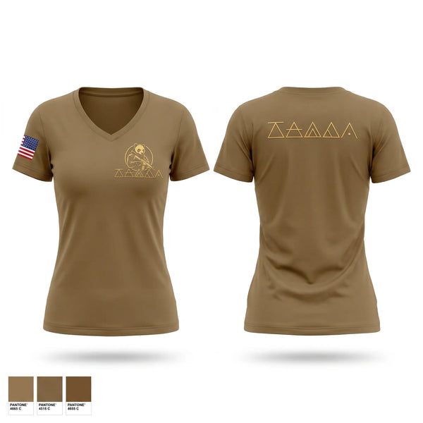 Womens Short Sleeve Vneck Shirt, Panda Unit, Marines, Teamtime, Team time, sublimation, custom sports apparel, team uniforms, spirit wear, spiritwear, sports uniforms, custom shirts, team store, custom team store, fundraiser sports, apparel fundraiser
