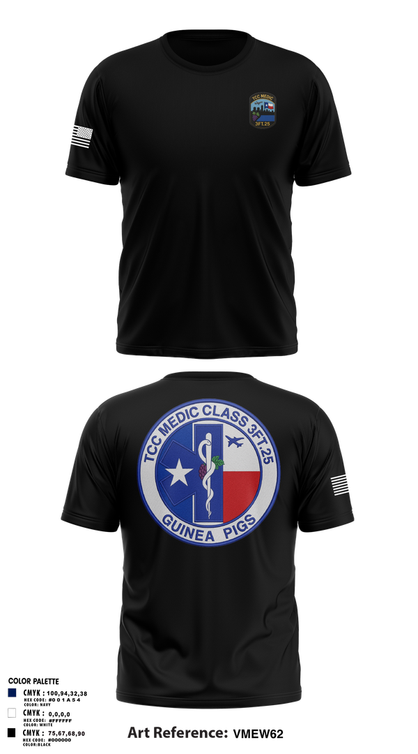 Old School Cotton Feel Shirt, TCC Paramedic Class 3FT.25, , Teamtime, Team time, sublimation, custom sports apparel, team uniforms, spirit wear, spiritwear, sports uniforms, custom shirts, team store, custom team store, fundraiser sports, apparel fundraiser