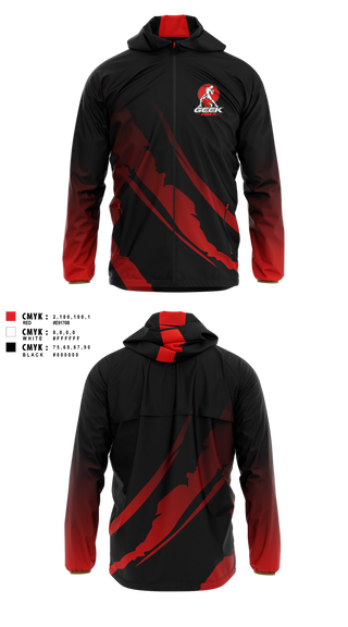 Windbreaker, Geek MMA, Wrestling, Teamtime, Team time, sublimation, custom sports apparel, team uniforms, spirit wear, spiritwear, sports uniforms, custom shirts, team store, custom team store, fundraiser sports, apparel fundraiser