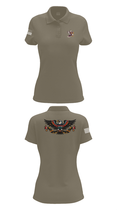 ECHO 75692677 Women's Short Sleeve Performance Polo  - 75