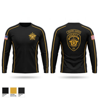Long Sleeve Performance Shirt, Rockdale County SO Honor Guard, Police, Teamtime, Team time, sublimation, custom sports apparel, team uniforms, spirit wear, spiritwear, sports uniforms, custom shirts, team store, custom team store, fundraiser sports, apparel fundraiser