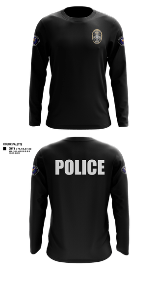 Long Sleeve Performance Shirt, Farmersville Police, Police, Teamtime, Team time, sublimation, custom sports apparel, team uniforms, spirit wear, spiritwear, sports uniforms, custom shirts, team store, custom team store, fundraiser sports, apparel fundraiser