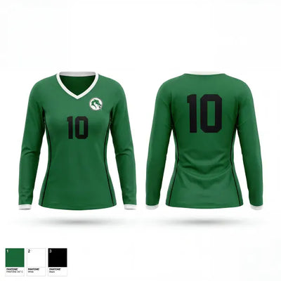 Pine City High School Volleyball 31270281 Women's Long Sleeve V-neck Shirt - 1