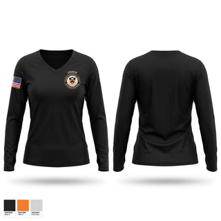 Womens Long Sleeve Vneck Shirt, princeton university, Police, Teamtime, Team time, sublimation, custom sports apparel, team uniforms, spirit wear, spiritwear, sports uniforms, custom shirts, team store, custom team store, fundraiser sports, apparel fundraiser
