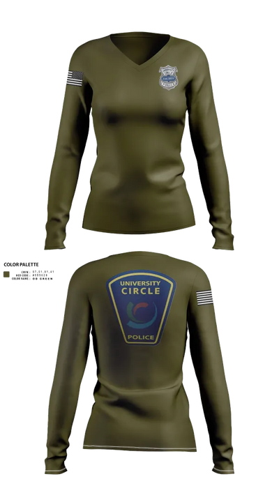 PATROL 69030352 Women's Long Sleeve V-neck Shirt - 22