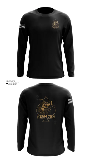Long Sleeve Performance Shirt, MESG1 TEAM 707, Navy, Teamtime, Team time, sublimation, custom sports apparel, team uniforms, spirit wear, spiritwear, sports uniforms, custom shirts, team store, custom team store, fundraiser sports, apparel fundraiser
