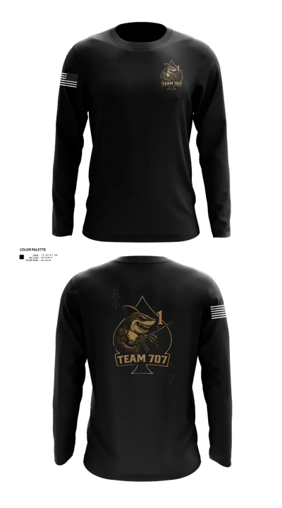 MESG1 TEAM 707 61403527 Long Sleeve Performance Shirt 21