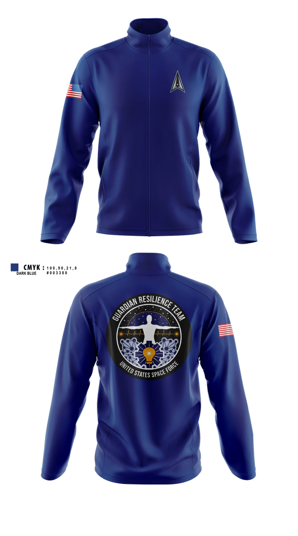 Fleece Jacket, Guardian Resilience Team, Space Force, Teamtime, Team time, sublimation, custom sports apparel, team uniforms, spirit wear, spiritwear, sports uniforms, custom shirts, team store, custom team store, fundraiser sports, apparel fundraiser