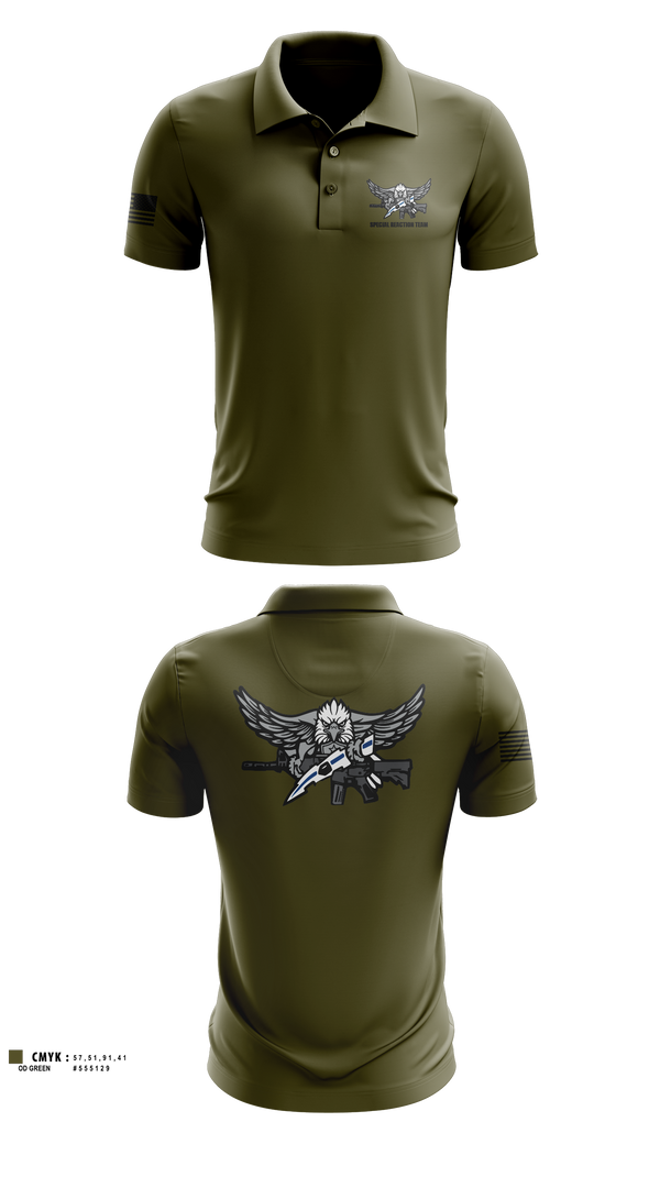 Short Sleeve Performance Polo, Special Reaction Team, Marines, Teamtime, Team time, sublimation, custom sports apparel, team uniforms, spirit wear, spiritwear, sports uniforms, custom shirts, team store, custom team store, fundraiser sports, apparel fundraiser