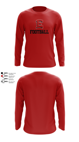 Long Sleeve Performance Shirt, East Scarlets Football, , Teamtime, Team time, sublimation, custom sports apparel, team uniforms, spirit wear, spiritwear, sports uniforms, custom shirts, team store, custom team store, fundraiser sports, apparel fundraiser