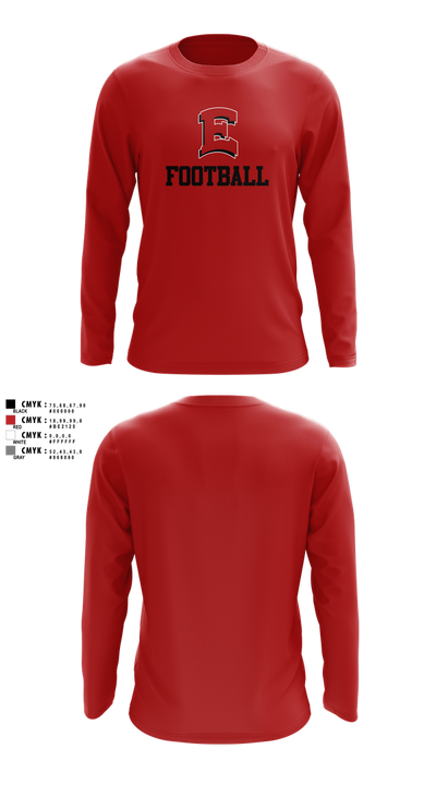 East Scarlets Football 34807751 Long Sleeve Performance Shirt 2