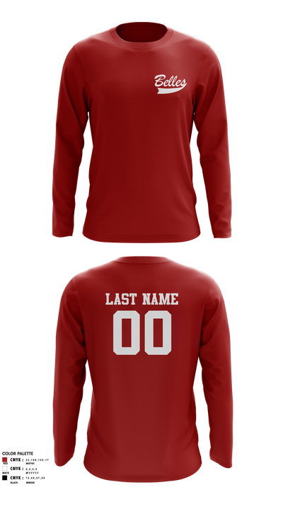 Bluegrass Lightning Belles Long Sleeve Performance Shirt - 15