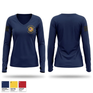 Womens Long Sleeve Vneck Shirt, Lake Hamilton Fire Rescue, Fire Department, Teamtime, Team time, sublimation, custom sports apparel, team uniforms, spirit wear, spiritwear, sports uniforms, custom shirts, team store, custom team store, fundraiser sports, apparel fundraiser