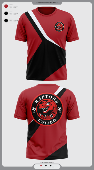 Short Sleeve Performance Shirt, Raptors United, Men's Soccer, Teamtime, Team time, sublimation, custom sports apparel, team uniforms, spirit wear, spiritwear, sports uniforms, custom shirts, team store, custom team store, fundraiser sports, apparel fundraiser