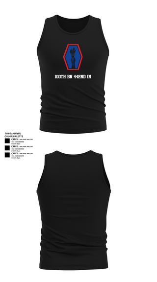 Tank Top, 100th BN 442nd IN, , Teamtime, Team time, sublimation, custom sports apparel, team uniforms, spirit wear, spiritwear, sports uniforms, custom shirts, team store, custom team store, fundraiser sports, apparel fundraiser