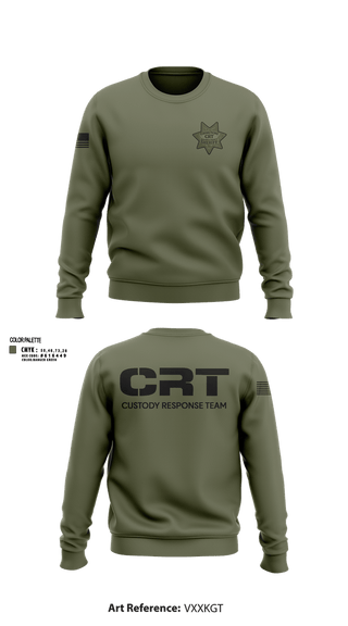Crew Neck Sweatshirt, Solano County Sheriff CRT, Police, Teamtime, Team time, sublimation, custom sports apparel, team uniforms, spirit wear, spiritwear, sports uniforms, custom shirts, team store, custom team store, fundraiser sports, apparel fundraiser