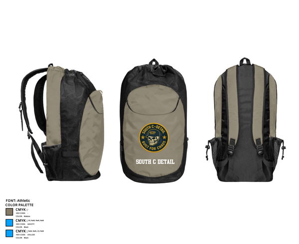 Gear Bag, South C Detail, , Teamtime, Team time, sublimation, custom sports apparel, team uniforms, spirit wear, spiritwear, sports uniforms, custom shirts, team store, custom team store, fundraiser sports, apparel fundraiser