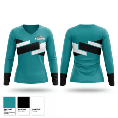 Diamond Crushers 47112450 Women's Long Sleeve V-neck Shirt - 1