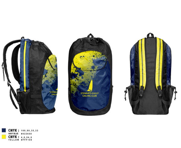 Gear Bag, Stewarts Gully Sailing Club, Spirit Store, Teamtime, Team time, sublimation, custom sports apparel, team uniforms, spirit wear, spiritwear, sports uniforms, custom shirts, team store, custom team store, fundraiser sports, apparel fundraiser
