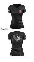 Pershing Rifles, Company L-4 59205513 Women's Short Sleeve V-neck Shirt - 2